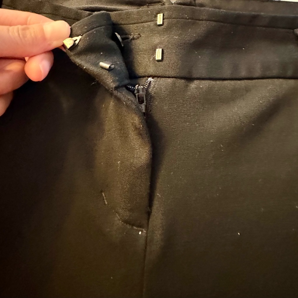 Express Bootcut Pants W/Back Button Pockets. - Picture 2 of 6